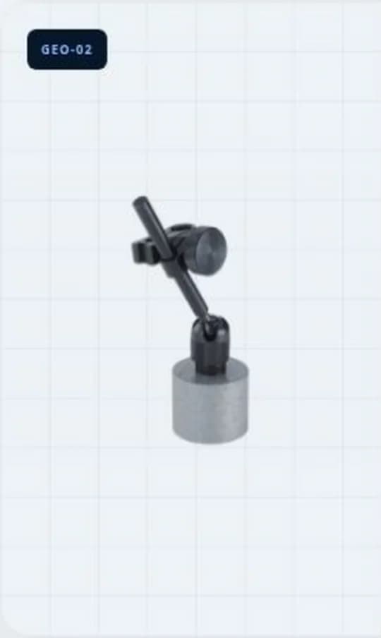 Support magnétique articulé pour comparateur