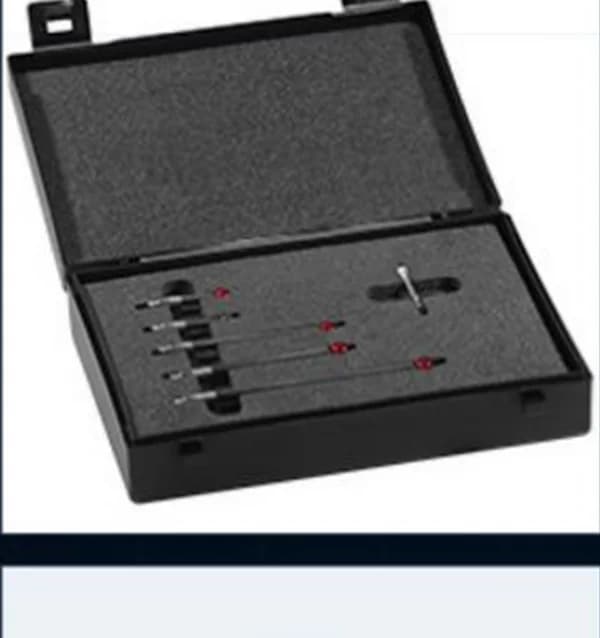 Coffret de palpeurs, stylets et rallonges de mesure