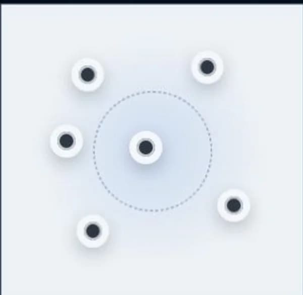 Cibles circulaires adhésives et magnétiques pour scanner 3D